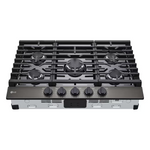 LG 30-in 5 burners Black Stainless Steel Gas Cooktop, CBGJ3023D *HD2507, Retail: $1,249.00, FINAL PRICE: $649.99 + TAX