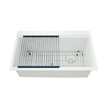 Alpine Reserve Sanborn Sink Set Drop-in or undermount 33-in x 22-in Granite Single bowl Workstation Kitchen Sink, TRIN100XLDM07 #4351169 *HD2507, Retail: $449.00, FINAL PRICE: $249.99 + TAX