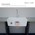 Alpine Reserve Sanborn Sink Set Drop-in or undermount 33-in x 22-in Granite Single bowl Workstation Kitchen Sink, TRIN100XLDM07 #4351169 *HD2507, Retail: $449.00, FINAL PRICE: $249.99 + TAX