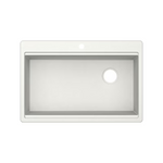 Alpine Reserve Sanborn Sink Set Drop-in or undermount 33-in x 22-in Granite Single bowl Workstation Kitchen Sink, TRIN100XLDM07 #4351169 *HD2507, Retail: $449.00, FINAL PRICE: $249.99 + TAX
