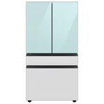 Samsung Bespoke Standard-Depth Beverage Center 28.8-cu ft 4-Door French Door Refrigerator with Dual Ice Maker with Water Dispenser (Morning Blue with White Glass Panels), RF29BB86004M *BG, MSRP: $3,399.00, FINAL PRICE: $1,499.99 + TAX