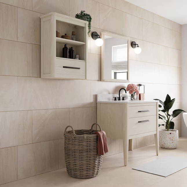 Origin 21 Nova 24-in Cerused Natural Oak Wall Cabinet, 1688WC-24-274, FINAL PRICE: $49.99 + Tax