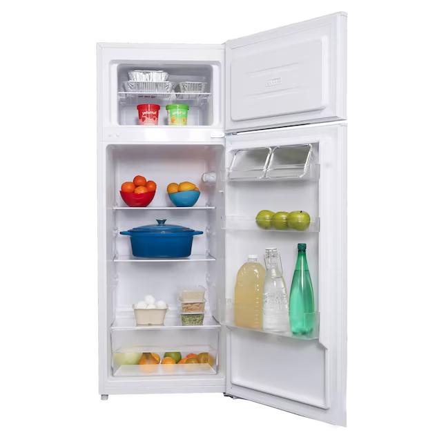 Danby 7.4-cu ft Counter-Depth Top-Freezer Refrigerator (White) ENERGY STAR, DPF074B2WDB-6 *JR2503