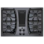 GE Profile 30-in 4 burners Black Gas Cooktop with Downdraft Exhaust, PGP9830DRBB *JR2507, Retail: $2,999.00, FINAL PRICE: $1,799.99 + TAX