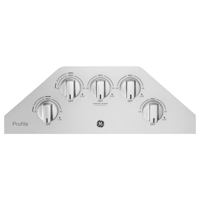 GE Profile 30-in 5 Burners Stainless Steel Gas Cooktop