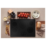 GE Profile 36-in 5 burners Smooth Surface (Radiant) Black Smart Compatible Electric Cooktop with Bridge Element, PEP7036DTBB *JR2508, Retail: $2,199.00, FINAL PRICE: $999.99 + TAX