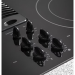 GE Profile 30-in 4 burners Smooth Surface (Radiant) Black Electric Cooktop with Downdraft Exhaust with Bridge Element, PP9830DRBB *HD2505, Retail: $2,699.00, FINAL PRICE: $ + TAX