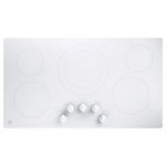 GE 36-in 5 burners Smooth Surface (Radiant) White Electric Cooktop, JP3036TLWW *JR2508, Retail: $1,399.00, FINAL PRICE: $799.99 + TAX