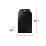 Samsung - 7.4 cu. ft. Smart Electric Vented Dryer with Sensor Dry in Brushed Black, DVE47CG3500V/A3, Retail: $999.00, Final Price: $499.99 + Tax