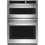 GE Cafe 30-in Self + Steam Cleaning Microwave Wall Oven Combo (Stainless Steel), CTC912P2NS1 *JR2507, Retail: $5,499.00, FINAL PRICE: $3,199.99 + TAX