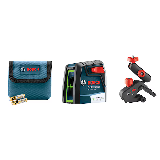 Bosch 40-ft Green Self-Leveling Cross-line Laser Level VisiMax, GLL40-20G *JR2412, Retail: $129.00, FINAL PRICE: $79.99 + TAX
