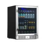 NewAir 23.5-in W 177-Can Capacity Stainless Steel Built-in/Freestanding Indoor Beverage Refrigerator with Glass Door, NBC177SS00 *JR2508, Retail: $934.99, FINAL PRICE: $559.99 + TAX