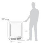 NewAir 23.5-in W 177-Can Capacity Stainless Steel Built-in/Freestanding Indoor Beverage Refrigerator with Glass Door, NBC177SS00 *JR2508, Retail: $934.99, FINAL PRICE: $559.99 + TAX