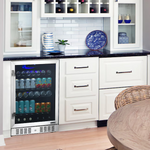NewAir 23.5-in W 177-Can Capacity Stainless Steel Built-in/Freestanding Indoor Beverage Refrigerator with Glass Door, NBC177SS00 *JR2508, Retail: $934.99, FINAL PRICE: $559.99 + TAX