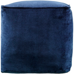 allen + roth Eclectic Blue Velvet Pouf Ottoman, 5628327 *HD2507, Retail: $69.98, FINAL PRICE: $34.99 + TAX