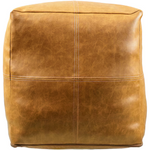 allen + roth Modern Tan Faux Leather Pouf Ottoman, 668248 *HD2507, Retail: $84.98, FINAL PRICE: $39.99 + TAX