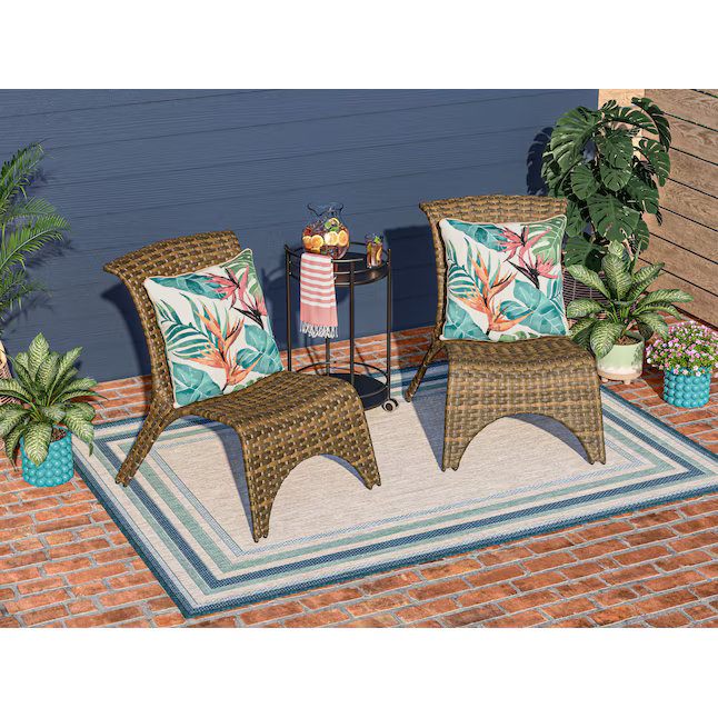 allen + roth Floral Paradise Garden Square Throw Pillow, 04328010 5466099 *HD2409, Retail: $24.98, FINAL PRICE: $9.99 + TAX