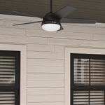 Hunter Rivershore 52-in Outdoor Matte Black with Matte Black Blades Ceiling Fan With Light - Remote Included (5-Blade), 51609 #5497083 *HD2507, Retail: $, FINAL PRICE: $99.99 + TAX