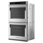 KitchenAid 27-in Double Electric Wall Oven with Air Fry Self-cleaning (Stainless Steel with PrintShield Finish), KOED527PSS *HD2507, Retail: $3,869.00, FINAL PRICE: $1,999.99 + TAX