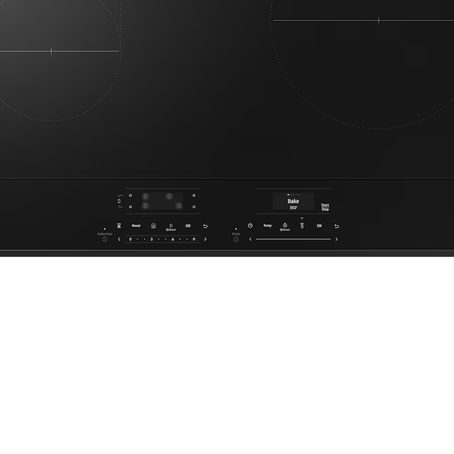Samsung Bespoke 30-in 4 Burners 6.3-cu ft Self & Steam Cleaning Air Fry Convection Oven Slide-in Single Induction Range (White Glass), NSi6DB950012/AA *BD
