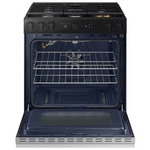 Samsung Bespoke 6.0 Cu. Ft. Slide-In Gas Range with Air Sous Vide - Stainless Steel, NSG6DG8500SR/AA *BD
