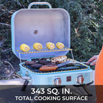 Kenmore Retro 343-Sq. in Turquoise Portable Liquid Propane Grill, KT-R40003-TQ #5692790 *HD2507, Retail: $199.99, FINAL PRICE: $119.99 + TAX