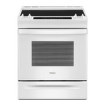 Whirlpool 30-in Glass Top 4 burners 4.8-cu ft Slide-In Electric Range (White), WEE515SALW/2 *JR2506, Retail: $1,849.00, FINAL PRICE: $799.99 + TAX