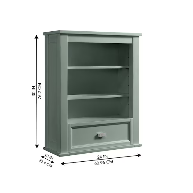 Alpine Reserve Canterbury 24-in x 30-in x 10-in Sea Green Soft Close Bathroom Wall Cabinet, 1227WC-24-326, FINAL PRICE: $49.99 + Tax