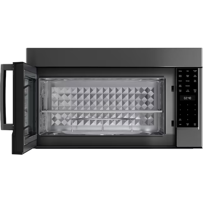 BOSCH 800 Series 1.9-cu ft 1000-Watt 30-in Over-the-Range Convection Microwave with Sensor Cooking (Black Stainless)