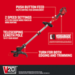 CRAFTSMAN V20 20-volt max 13.0-in Straight Shaft Battery String Trimmer 4-Ah (Battery Included) (Charger Included), CMCST910M1 *HD2507, Retail: $139.00, FINAL PRICE: $89.99 + TAX