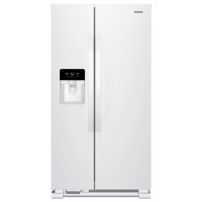 Whirlpool In Can Caddy 21.4-cu ft Side-by-Side Refrigerator with Ice Maker - Water and Ice Dispenser (White)