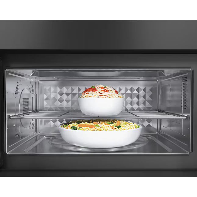 BOSCH 800 Series 1.9-cu ft 1000-Watt 30-in Over-the-Range Convection Microwave with Sensor Cooking (Black Stainless)