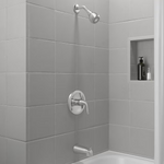 Project Source Dover Chrome 1-handle Single Function 2.75-in Round Bathtub and Shower Faucet with Valve, F11A4503CP #1233230 *JR2509, Retail: $99.00, FINAL PRICE: $59.99 + TAX