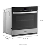 Whirlpool 30-in Single Electric Wall Oven Self-cleaning ( Stainless Steel ), WOES3030LS/01 *HD2507, Retail: $1,899.00, FINAL PRICE: $699.99 + TAX