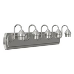 Summit Lane 32-in 5-Light Brushed Nickel Transitional Vanity Light, VB256-5BNK #0632277 *HD2507, Retail: $44.97, FINAL PRICE: $19.99 + TAX