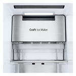 LG Craft Ice 26.6-cu ft Side-by-Side Refrigerator Smart Compatible with Dual Ice Maker Water and Ice Dispenser (Printproof Stainless Steel), LL27T3530S/00 *JR2509, Retail: $2,032.00, FINAL PRICE: $1,039.99 + TAX