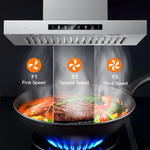 VIKIO 30-in Ducted 980-CFM Stainless Steel Island Range Hood with Charcoal Filter, IKIS02-30 *JR2508, Retail: $1,116.50, FINAL PRICE: $359.99 + TAX