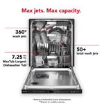 KitchenAid 360 MAX JETS 24-in Top Control Built-in Dishwasher With Third Rack (Stainless Steel with PRINTSHIELD Finish) 44-dBA, KDTM604KPS *HD2507, Retail: $1,449.00, FINAL PRICE: $779.99 + TAX
