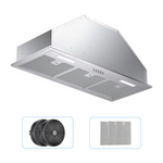VIKIO 30-in Ductless 800-CFM Recirculating Stainless Steel Insert Under Cabinet Range Hood with Charcoal Filter, E690-30-M17 RB10-30 HB0130AH *JR2508, Retail: $308.99, FINAL PRICE: $159.99 + TAX