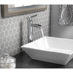 Alpine Reserve Harlow Polished Chrome Vessel 1-handle WaterSense Low-Arc Residential Handle Bathroom Sink Faucet with Drain, 70-BVF11-AR-AB #5127909 *JR2509, Retail: $124.00, FINAL PRICE: $64.99 + TAX