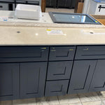 60-Inch Double Sink Blue Shaker Vanity (Sinks not Included) Final Price $599.99 + TAX