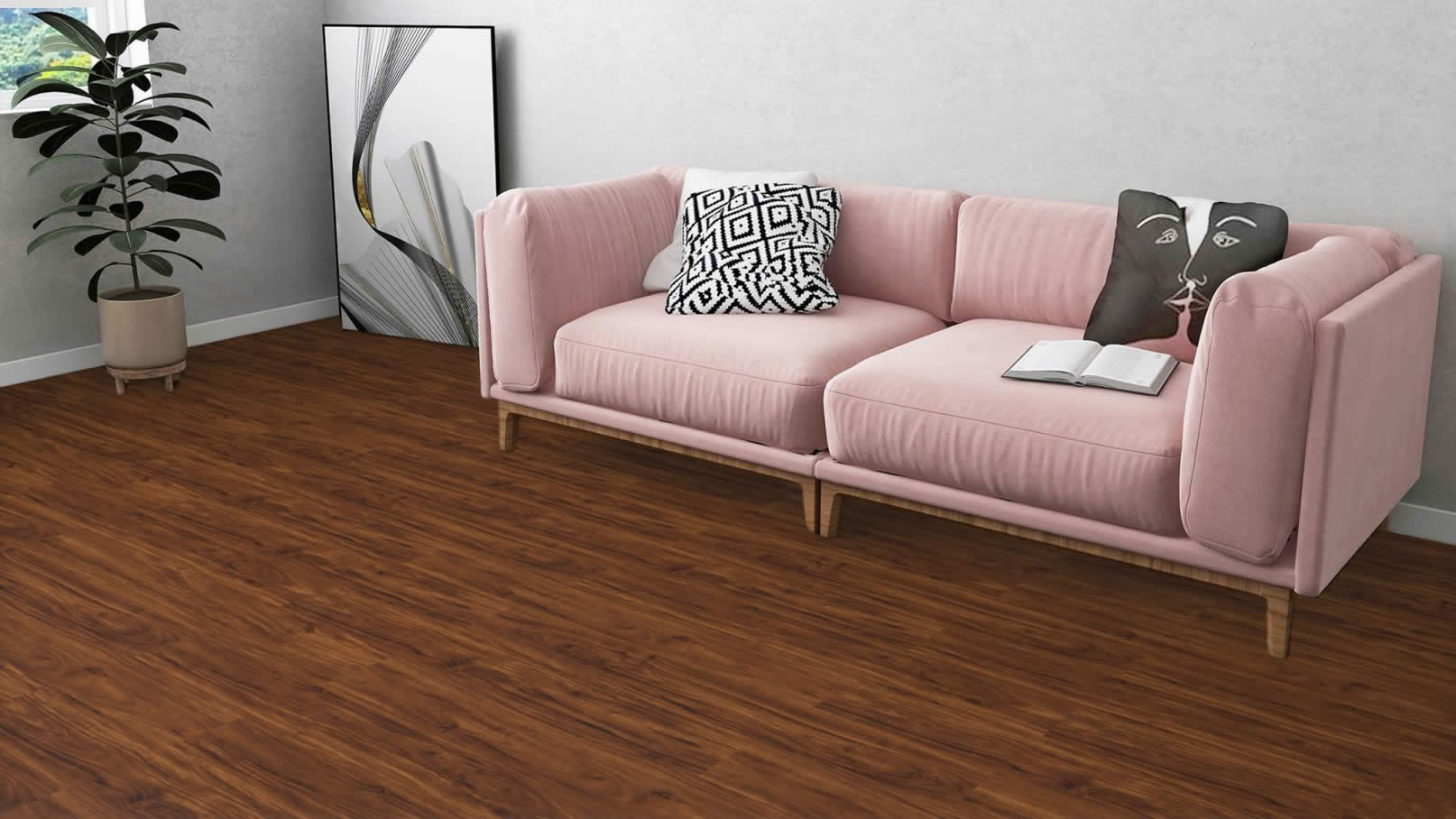 Redwood Forest 7x48 Luxury Vinyl Plank Flooring, AR151, FG010346 20 Mil, 5mm, 40 Lbs, 10 Pcs, 23.64sf, Final Price: $1.99/sf