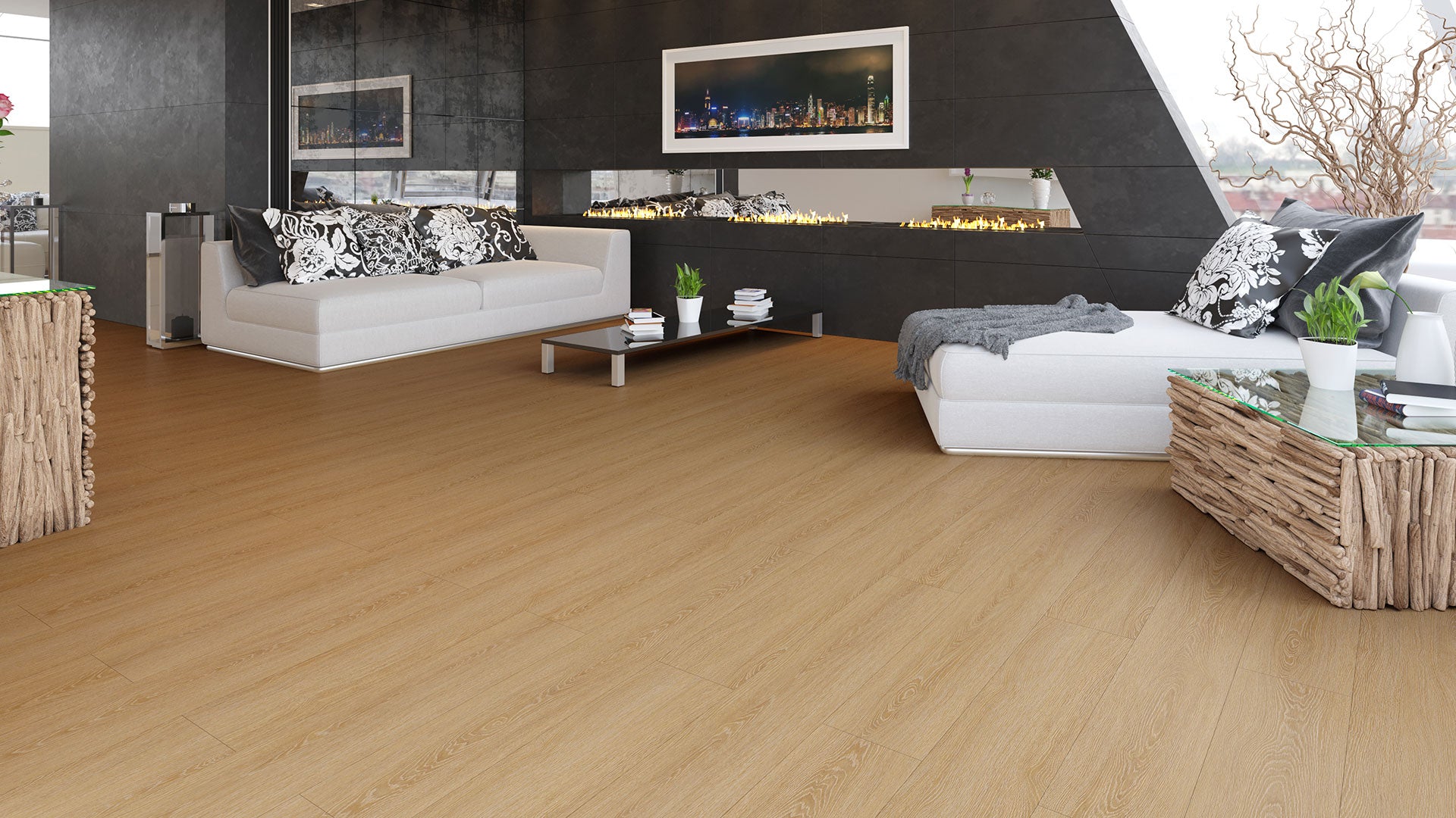 Sandy Point 7x48 Luxury Vinyl Plank Flooring, CC002 12mil 5mm 28.68sf, 48 lbs, Click Lock Waterproof, $1.79/sqft