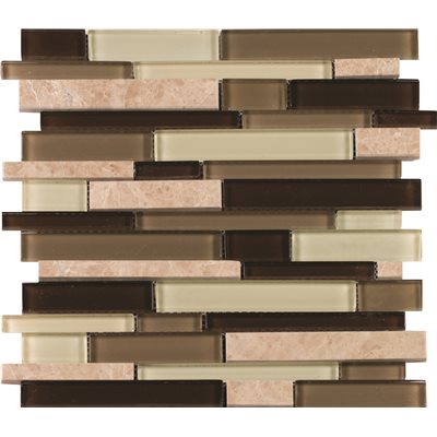 ** PER PCS ** Celestine Blend Interlocking, SGLSIL-CB8MM, MSI 12x12 (10 Pcs/Box), Loc: MT5-D