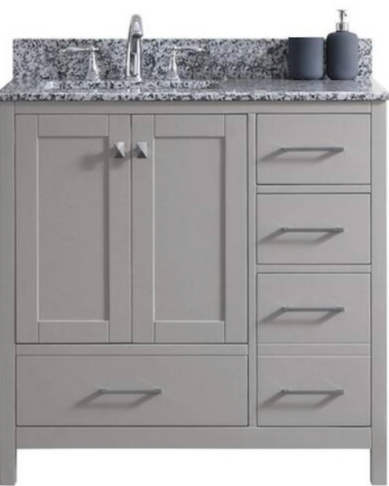 Virtu Vanity 36" Grey GS-28036R-AWGSQ-CG, Final: $699.99