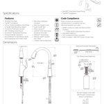Pfister Ladera Kitchen Faucet Matte Black, F-529-7LRB - Retail:$295.00 Loc: B2 FINAL PRICE