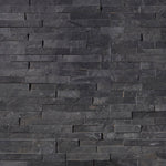 **PER BOX** Premium Black Slate Stacked Stone Ledger Panels 9x24, 19.05mm, 53 lbs, 3pcs, 4.5sf, FINAL PRICE: $4.99/sf, $22.46/bx