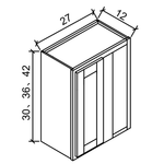 WBC2730 - Wall Blind Corner - RIGHT DOOR - WHITE SHAKER Solid Soft Close RTA Cabinet (Flat Pack) CLEARANCE PRICE: $75 + Tax (does not include Assembly) CLEARANCE // NO RETURNS OR EXCHANGES