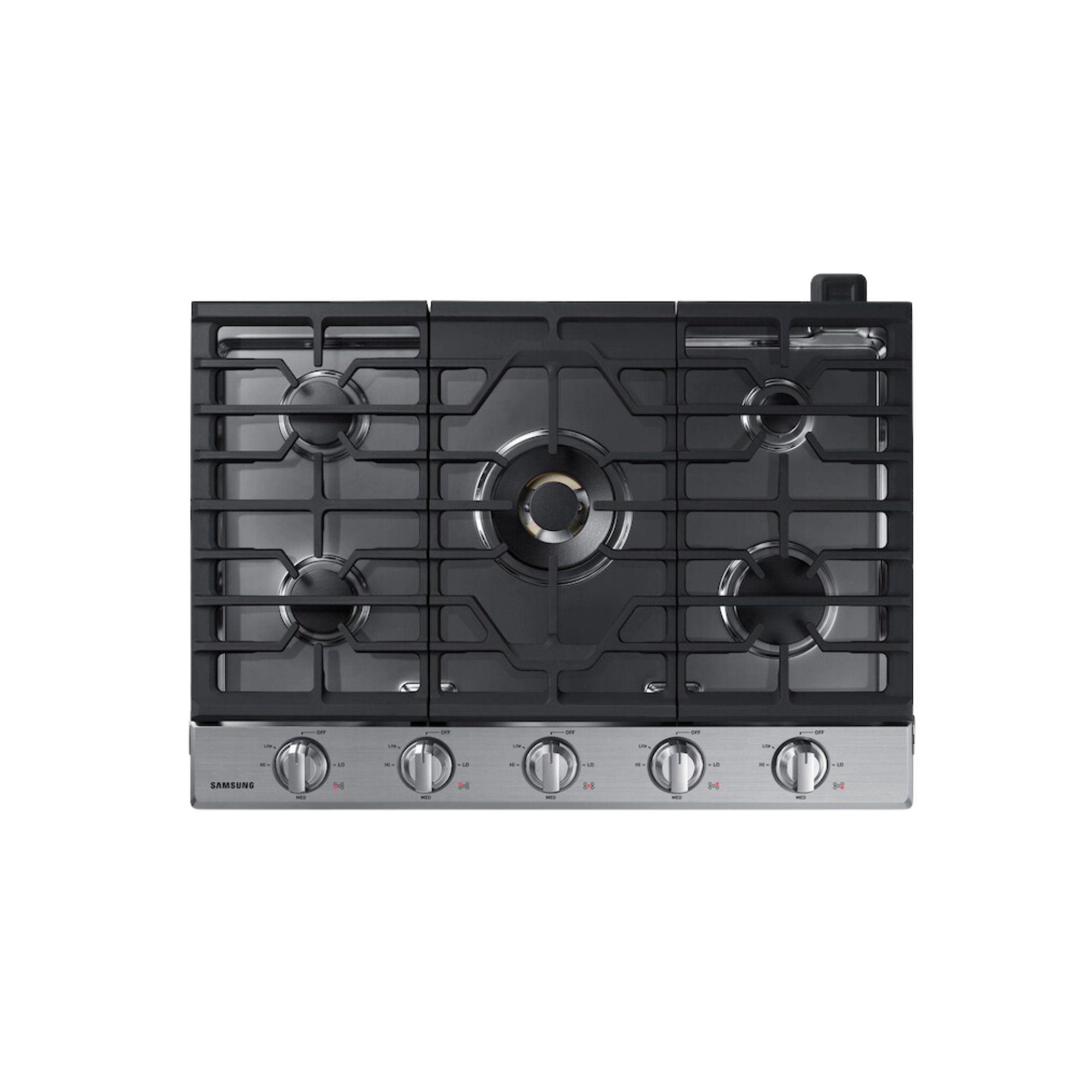 Samsung 30" Smart Gas Cooktop with 22K BTU Dual Power Burner in Stainl