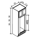 OC3396-1D - Wall Oven Cabinet - WHITE SHAKER Solid Soft Close RTA Cabinet (Flat Pack) FINAL PRICE CLEARANCE // NO RETURNS OR EXCHANGES